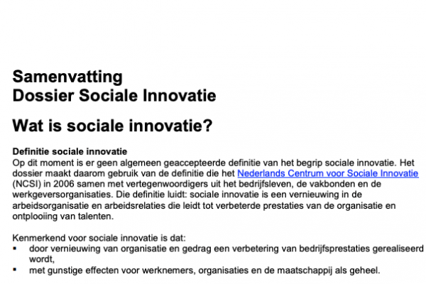 dossier-sociale-innovatie Dossier sociale innovatie